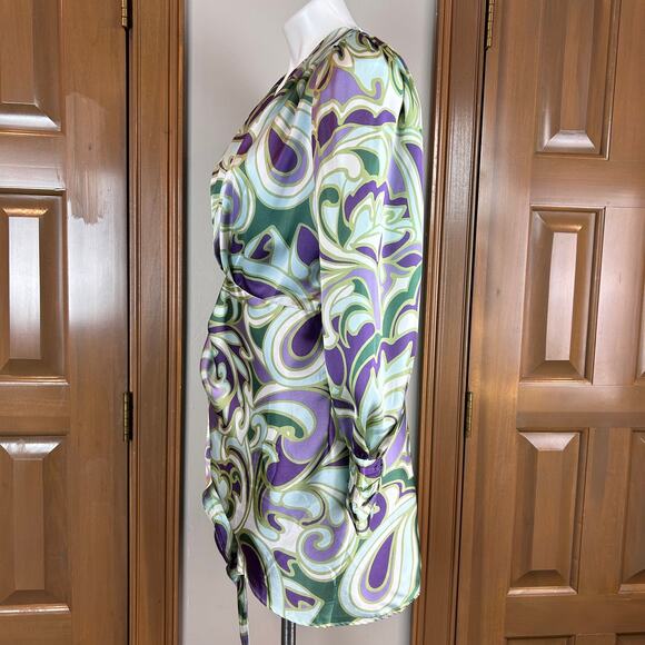 Dress Forum Los Angeles Mini Dress Wrap style size small NWT - Picture 3 of 7